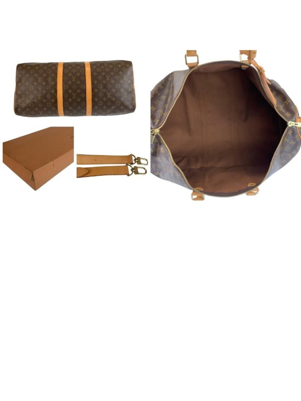 Louis Vuitton Monogram Keepall Bandouliere 55 Boston Bag - Picture 9 of 9